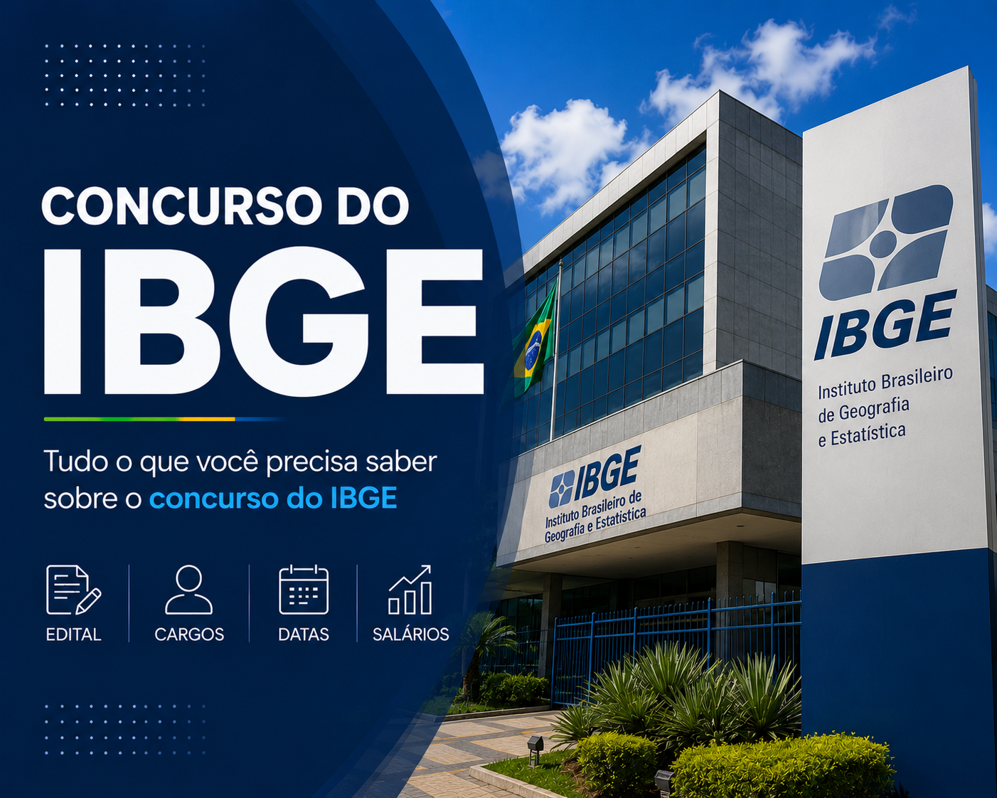 Concurso IBGE 2026: dois editais abertos com 9.652 vagas — inscrições até 15 de julho